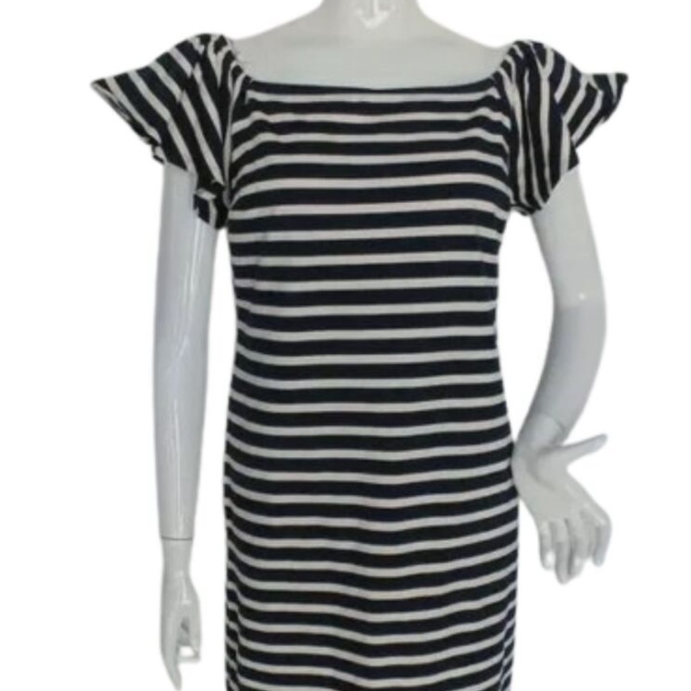 Ralph Lauren Black and White Sheath Mini Dress